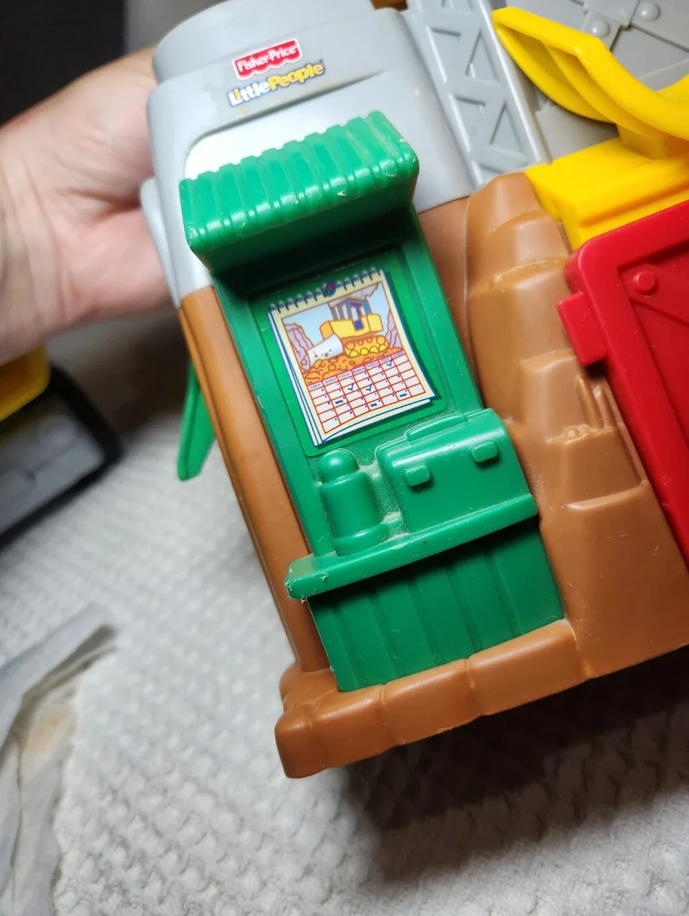 Fisher-Price Yellow Construction 2007 Playset w/ Dump Truck And Figures Working